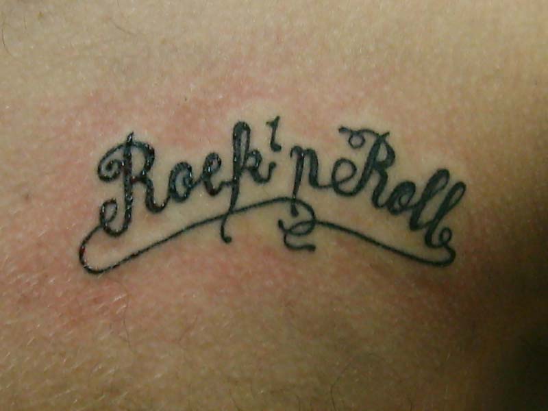 Lucky 13 Rock n Roll Tattoo Your Soul Black Work Shirt, Rock n Roll Tattoo